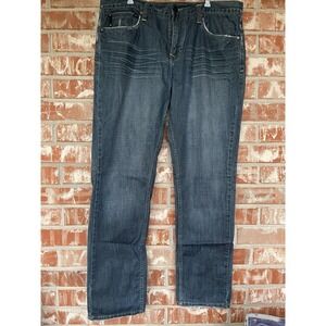 Tokyo 5 Five REI Slim Fit Men's Denim Dark Jeans 38x32 Straight Leg Skinny Fit